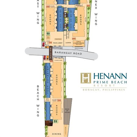Henann Prime Beach Resort Balabag  Esterno foto Site Plan