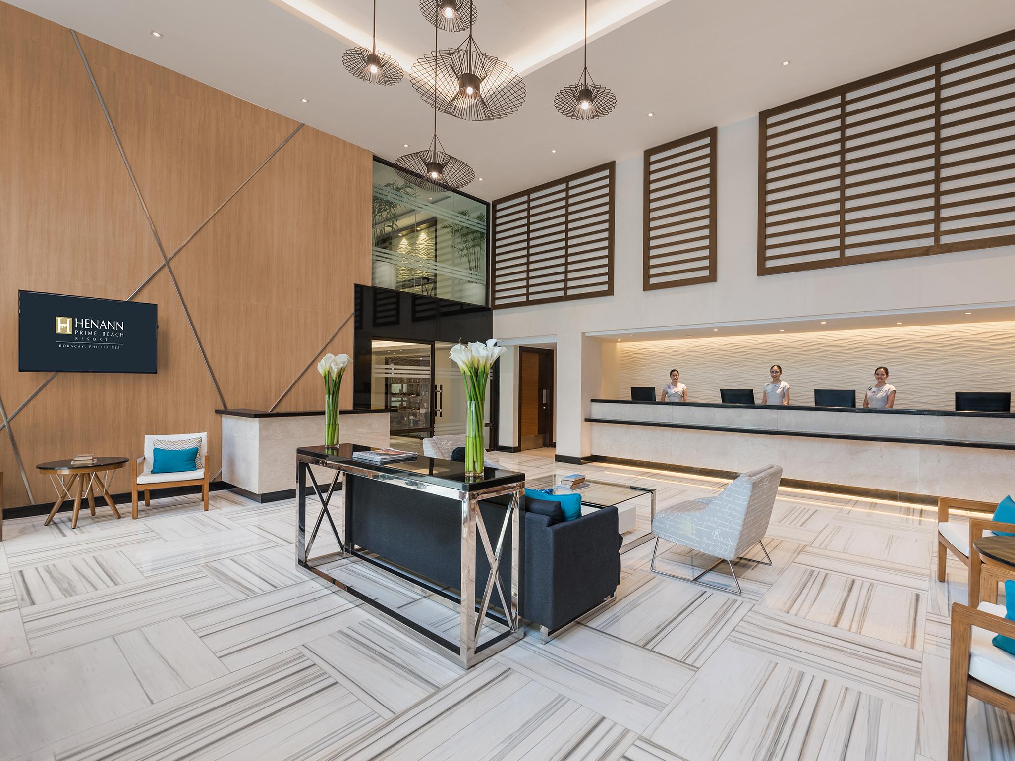 Henann Prime Beach Resort Balabag  Esterno foto Lobby